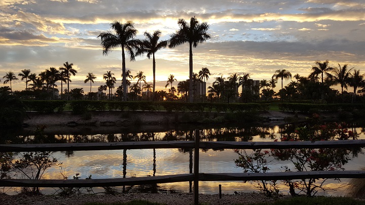 Dusk at Turnberry in Aventura Florida