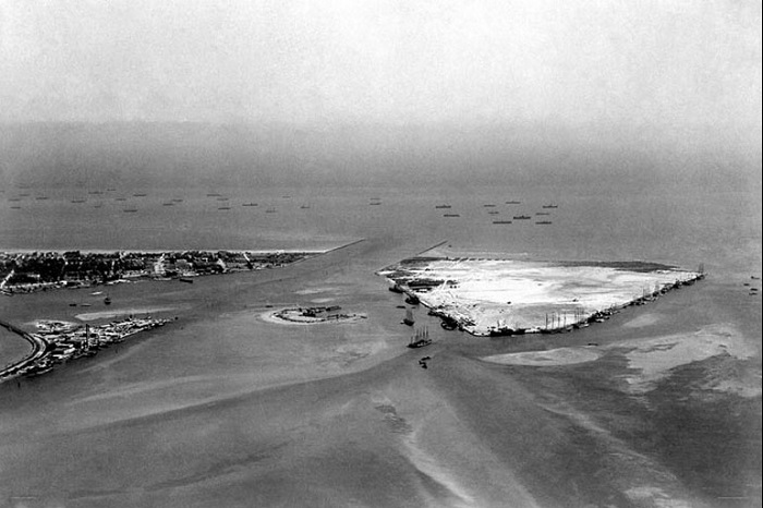 Fisher Island and Terminal Island in 1915 rare photo