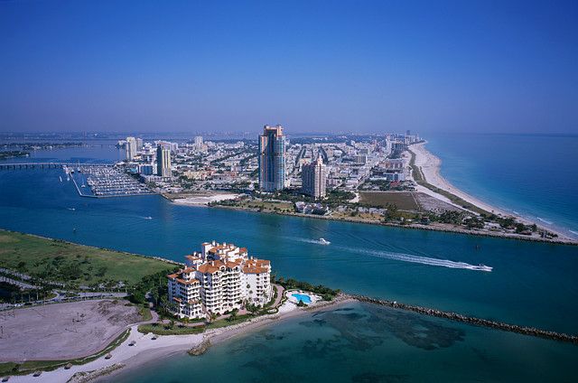 Fisher Island Looking North to South Beach