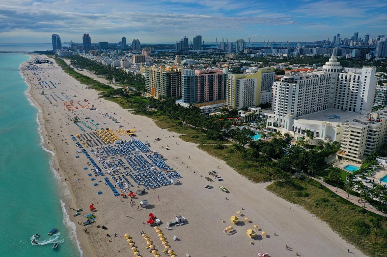 Beach in Miami Beach FloridaSouth 