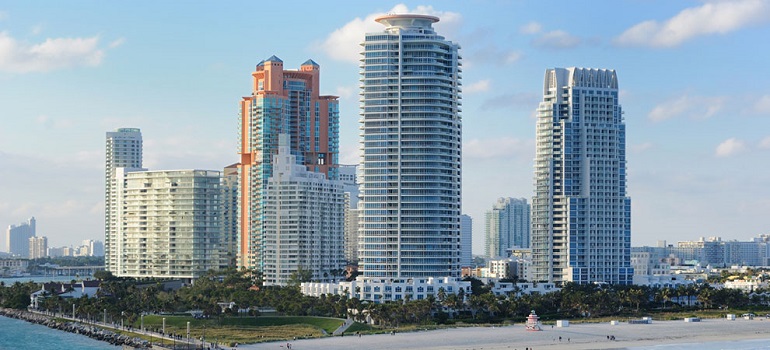 South Beach Condo Buildings South Pointe Miami Beach FL