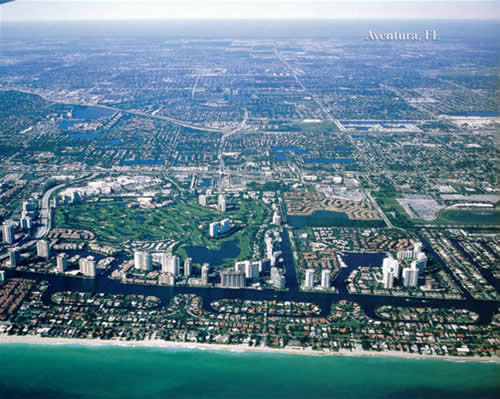 Aventura Real Estate, Aventura Florida arial view